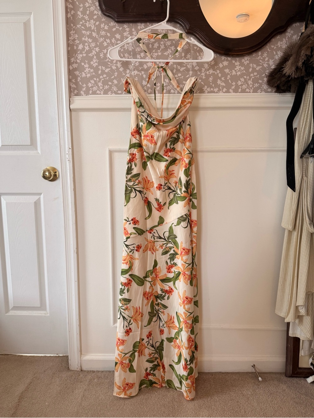 Orange floral maxi dress - Picture 2 of 6